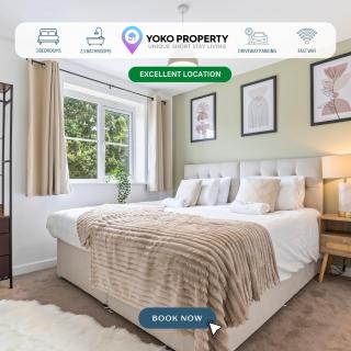 The Cosy House with Free Parking, Garden and Smart TV with Netflix by Yoko Property - Perfect for Contractors, Groups & Relocation - 0