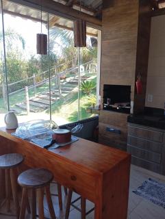 Cottage Blue palm tree nook - 5