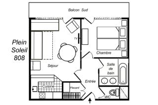 Résidence Plein Soleil - APPARTEMENT AVEC BELLE VUE SUR LES PISTES, AVEC LAVE-LINGE MAE-7607 - 4