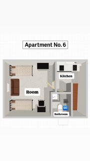 Nisay Home - 1 Room Apartment - N6 - Ludwigsburg - 6