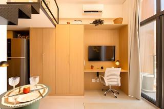 Easy Star - Charmoso studio com mezanino ao lado do Allianz - PJ01I - 1