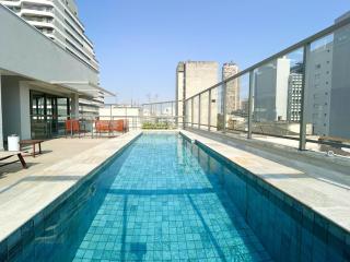 Studio Centro c/ piscina & academia – 2 min Metrô - 5