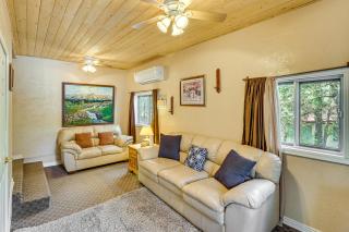 4 Mi to Rainbow Lake! Cozy Forest-View Gem with Deck - 4