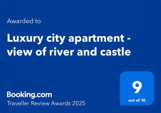 Luxury city apartment - view of river and castle - 9