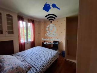 Chambre Villa Virginie Confort, Cuisine équipée, WiFi Parking jardin, Idéal couple, famille ou télétravail, Accès rapide Paris, Aéroport d'Orly - 9