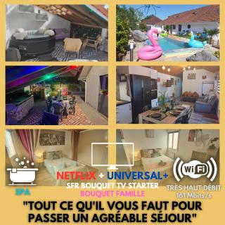 L'OASIS - Maison avec Piscine, SPA, Braséro & Plancha - 8