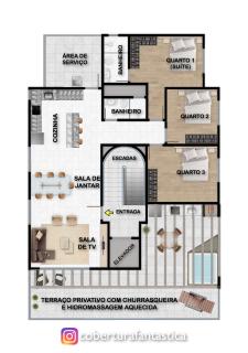 Fantástica cobertura apenas 70 metros da praia - 8