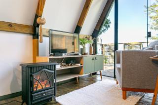 Vista Mar e Banheira de hidromassagem - Chalé Shánti - Florianópolis - SC - Brasil - 6