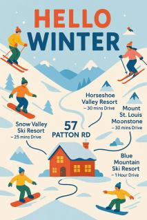 Charming Autumn Getaway Sleeps 6 Mins to Lake - 9