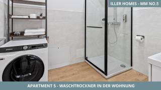 Iller Homes Memmingen - 3 x Moderne Fewos mit Terrasse für bis zu 7 Pers mit Parkplätzen - 5