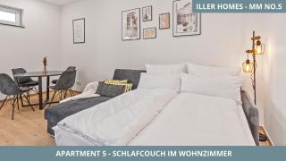 Iller Homes Memmingen - 3 x Moderne Fewos mit Terrasse für bis zu 7 Pers mit Parkplätzen - 2