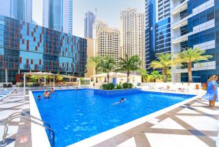 1BR Pool & Marina Views High Floor Near Jumeirah Beach - 0