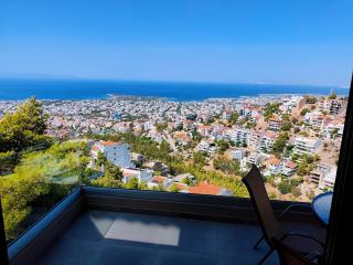 Voula Hill Panoramic Views of Sea and Athens 129 sqm 2 bedrooms 2 bathrooms Big Fully Equipped New Apartment Peaceful - 5