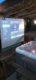 The Cabin with optional Hot Tub Projector DEPOSIT REQUIRED FOR PROJECTOR - 0