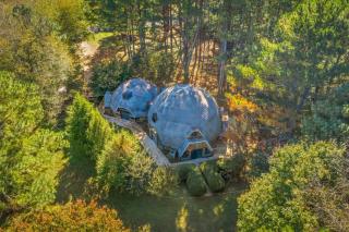 Bell Circle Eccentric Geodesic Dome-Home - 2