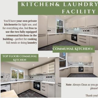 Consort 3A- 4 | Stylish Compact Studio with Kitchennette and Full Communal Kitchen - 9