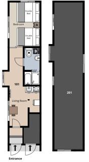 Tengachaya 4ppl 1ldk room 2min-Station Namba USJ ying - 1