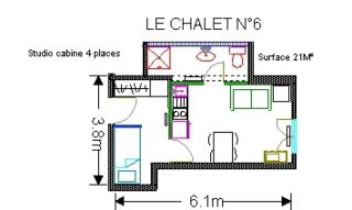 Le Chalet - Piscine - Studio pour 4 Personnes MAE-5023 - 3