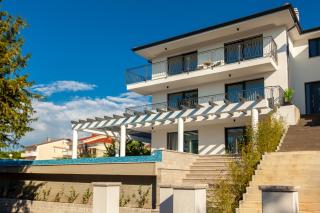 New villa with large pool, sea view, 300 m from the beach - by TRAVELER tourist agency Krk - ID 2191 - 1