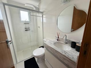 Lindo Apartamento vista mar, 2 dormitórios com suite, próximo a prefeitura praia grande - 8