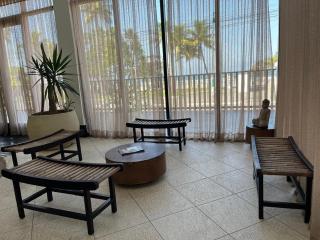 Condomínio Pantai Enseada - Pé na areia com piscina, academia e muito mais - Três quartos com ar condicionado e varanda - 4