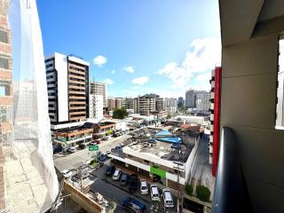Flat 100 metros da praia, com varanda, piscina, ar condicionado, muito bem localizado - 2