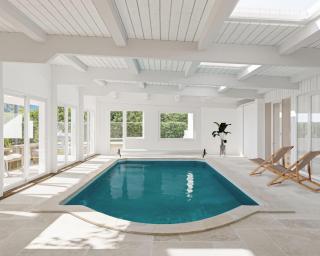 Harmony Homes - Le Chalet Rouge - Indoor Pool Sauna & Spa - 9