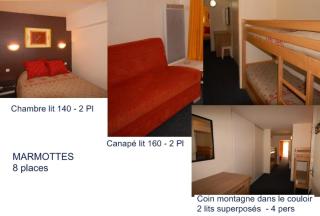 Résidence Marmottes - 2 Pièces pour 8 Personnes MAE-6013 - 5
