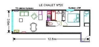 Le Chalet - Piscine - 2 Pièces pour 6 Personnes MAE-6063 - 2