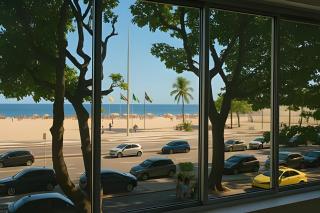 Amplo ap de frente pro Mar, no Leme - 0