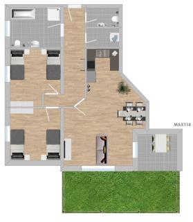 MAX114 moderne Monteurwohnung - 7