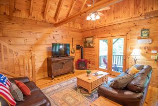 Updated Cabin Mins from Downtown West Jefferson- Hot Tub, Porches, Dogs OK - 3