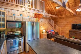Updated Cabin Mins from Downtown West Jefferson- Hot Tub, Porches, Dogs OK - 1