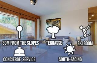 Foot of slopes, South terrasse, 6 pers - 0