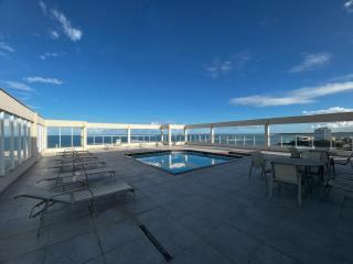 Areia Flat vista mar piscina e ar - 1
