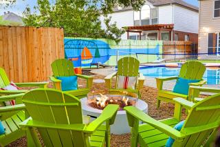Resort Style Backyard Pool Pickleball Court - 5