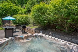 Log Cabin between Boone & J - Hot Tub - Private - Gas Fireplace - One Level - 0