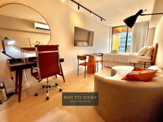 Studio Leblon - Novo, varanda, piscina e gym - 0