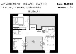 DUPLEX 5 chambres Clim WIFI SAUNA Cannes - 5