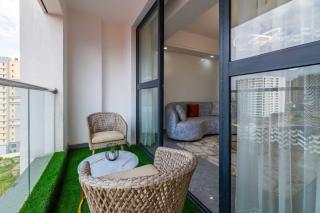 Smart elegant two bedroom apartment with swimming pool fully equipped gym children playground and great breathtaking city views - 7