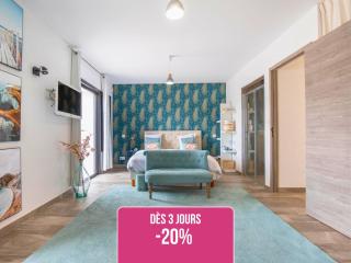 Idéal Amis & Groupes - 10min Avignon - 5min Gare - Grand jardin clos - Parking gratuit - Au calme - Maison haut de gamme - Entièrement climatisée - "Chacun son espace" - Sorgues - 0