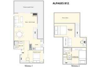Résidence Alpages Mottaret B - CHARMANT 3 PIECES MZZANINE DANS UNE RESIDENCE CALME - WIFI INCLUS MAE-5843 - 1