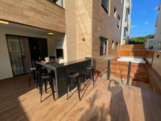 Cód 27 - Apartamento térreo com jacuzzi e área gourmet na Praia de Palmas - 5