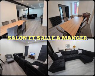 Appartement 120m2 - 10 couchages - 3ch - centre Foix - 2 sdb-2 wc - Parking gratuit à 1 Minute - 7