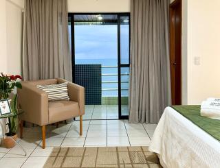 Paradise Flat Decorado Equipado com Vista Mar - 6