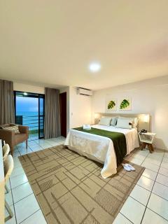 Paradise Flat Decorado Equipado com Vista Mar - 0