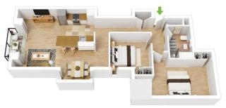 Modern City Apartment with Free Parking - 1