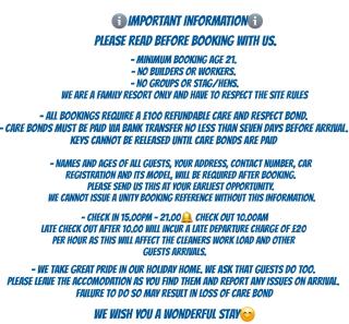 Spacious accomodation 134 UNITY BEACH BREAN CENTRALLY LOCATED Sleeps 6 Pet friendly Pets stay free - 8