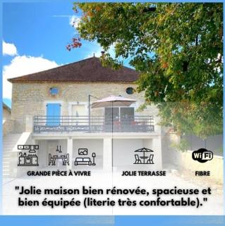 Maison en pierres, jolie et spacieuse - 0