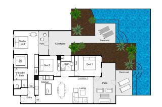 Infinity's Edge - Poolside Retreat at Temple Resort - 8